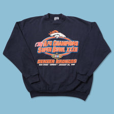Vintage 1998 Denver Broncos Sweater Large 