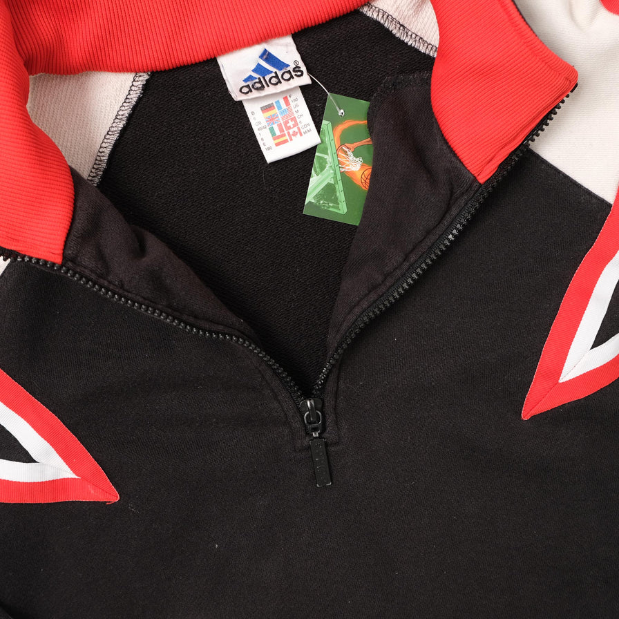 Vintage adidas Q-Zip Sweater Large 