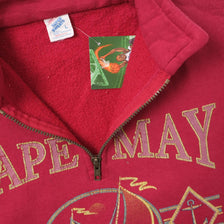 Vintage Cape May Q-Zip Sweater Large 