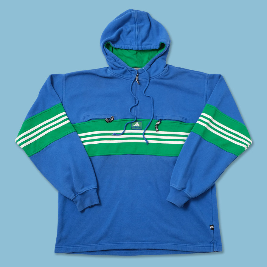 Vintage adidas Q-Zip Hoody Large 