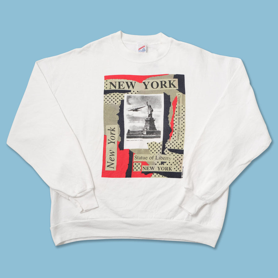 Vintage NY Statue Of Liberty Sweater XLarge 