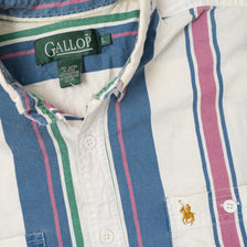 Vintage Gallop Striped Shirt Large 