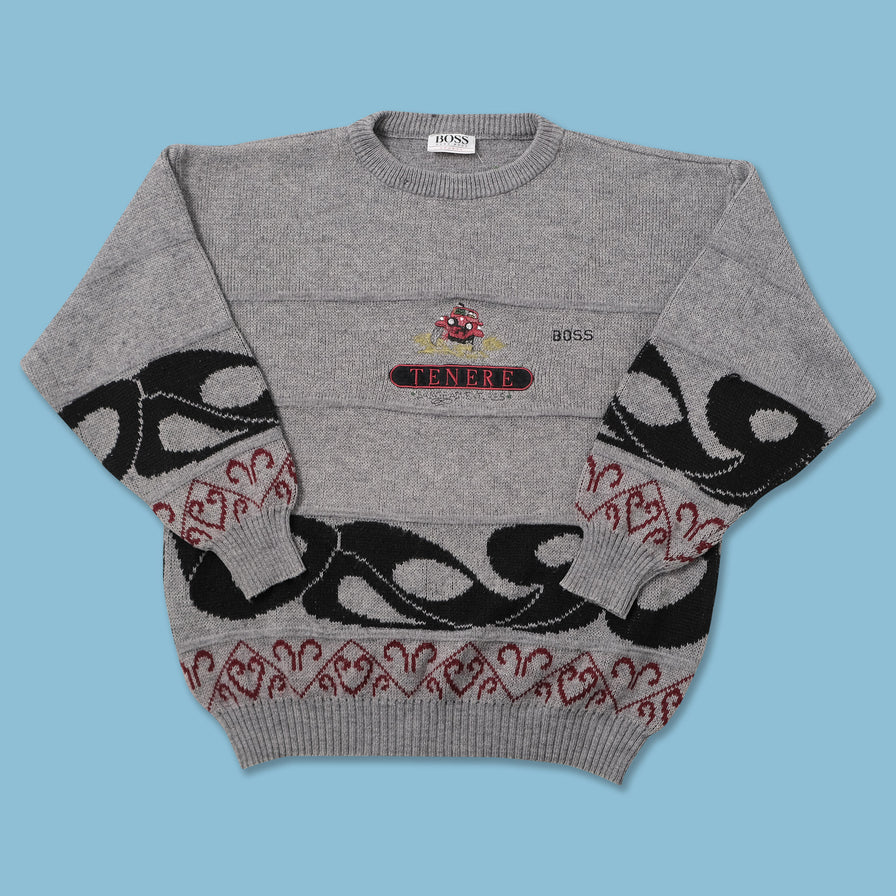 Vintage Hugo Boss Knit Sweater Medium 