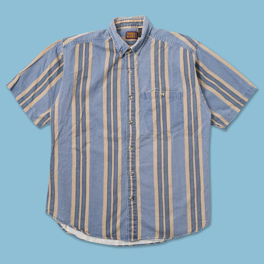 Vintage Striped Shirt Large 