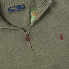 Vintage Polo Ralph Lauren Q-Zip Knit Sweater XXLarge 