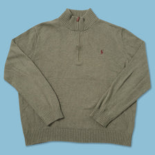 Vintage Polo Ralph Lauren Q-Zip Knit Sweater XXLarge 