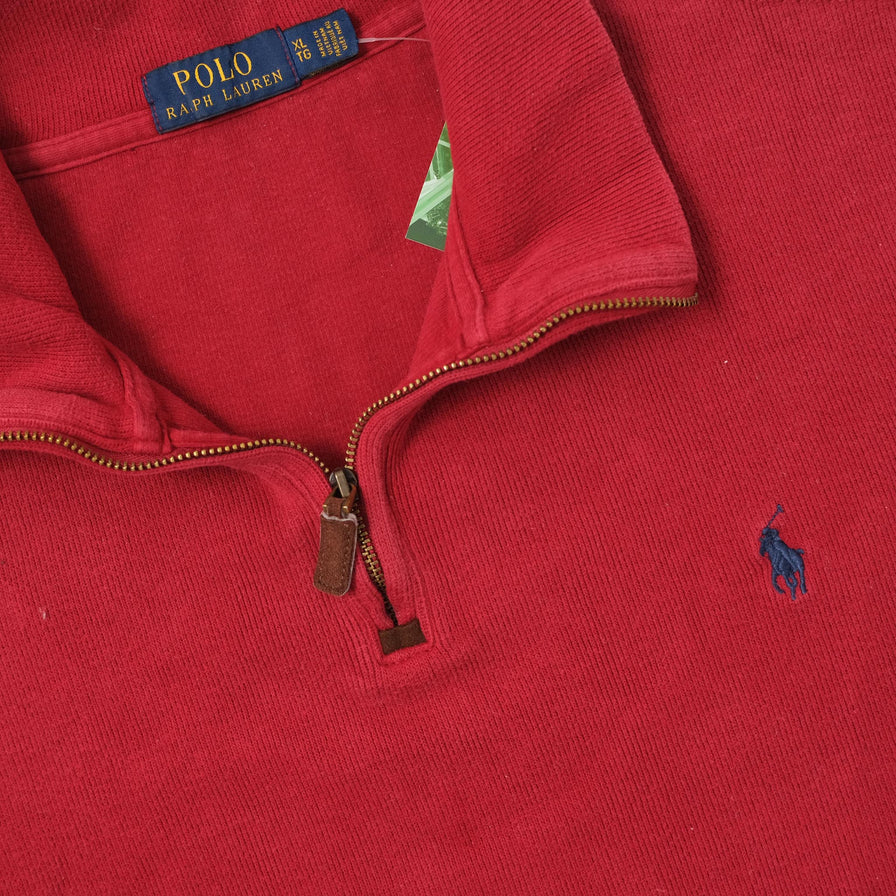 Vintage Polo Ralph Lauren Q-Zip Sweater XLarge 