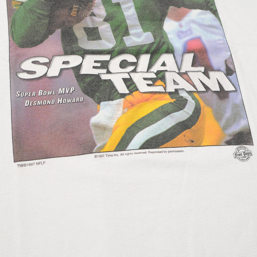 Vintage 1997 Desmond Howard SB MVP T-Shirt Medium 