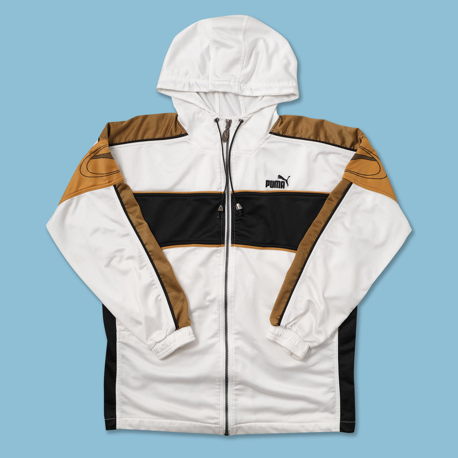 Vintage Puma Hooded Track Jacket Small 