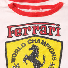 Vintage Women's Ferrari T-Shirt Small 