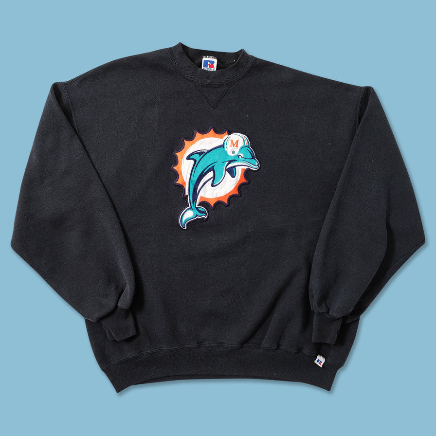 Vintage Russell Miami Dolphins Sweater XLarge 