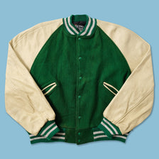 Vintage Wool Leather Varsity Jacket Large 