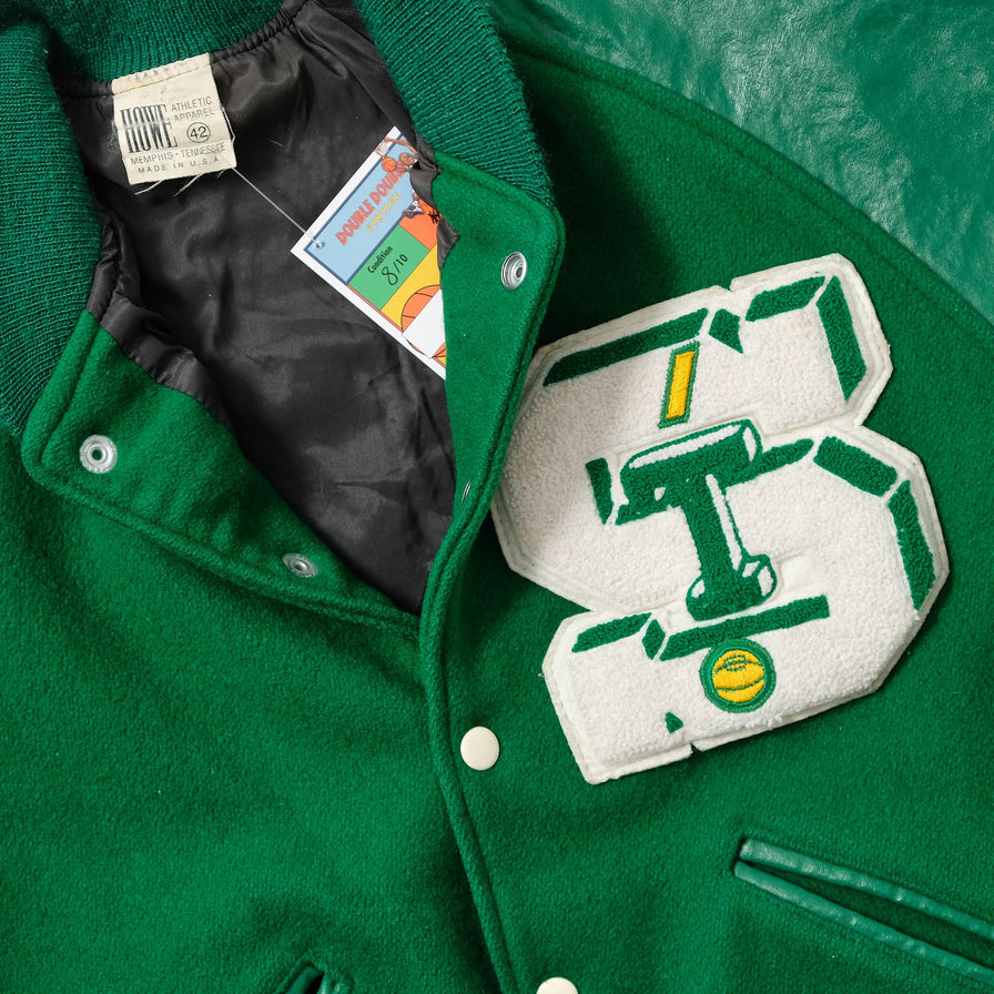 Vintage Wool Leather Varsity Jacket Small 