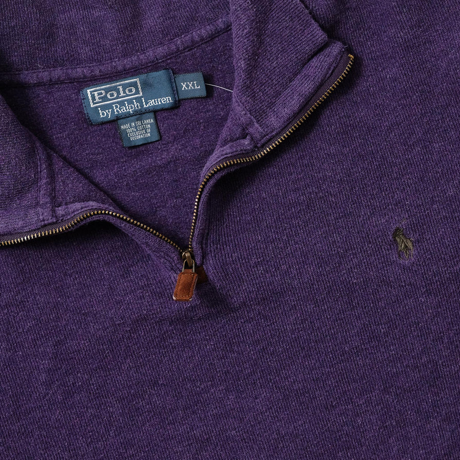 Vintage Polo Ralph Lauren Q-Zip Sweater XXLarge 