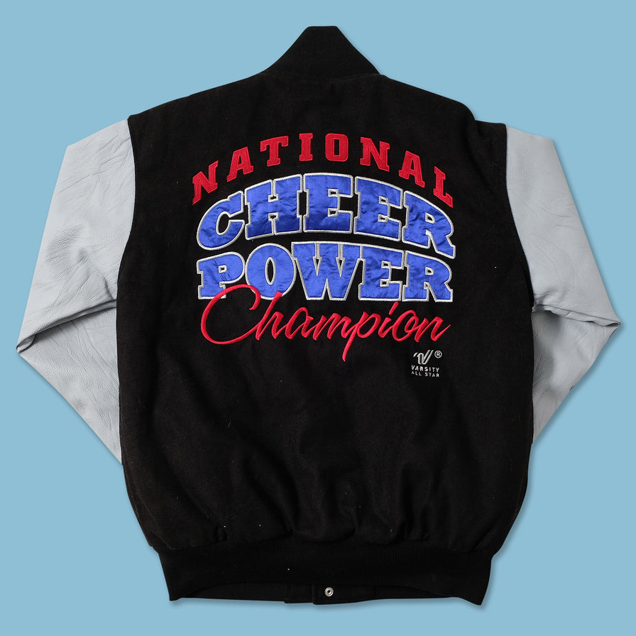 Vintage Faux Leather Varsity Jacket Small 