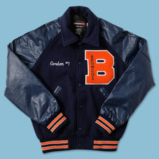 Vintage Denver Broncos Wool Faux Leather Varsity Jacket Small 