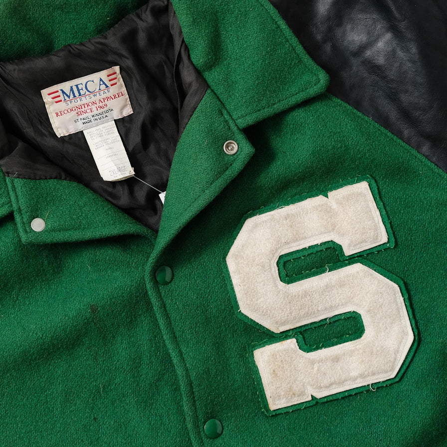 Vintage Wool Leather Varsity Jacket XXLarge 