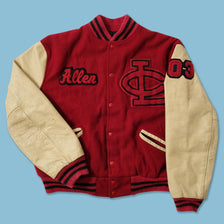 Vintage Wool Leather Varsity Jacket Medium 