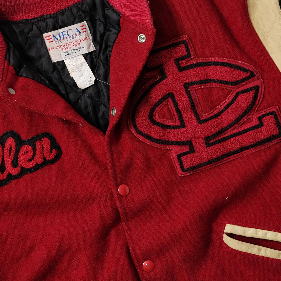 Vintage Wool Leather Varsity Jacket Medium 