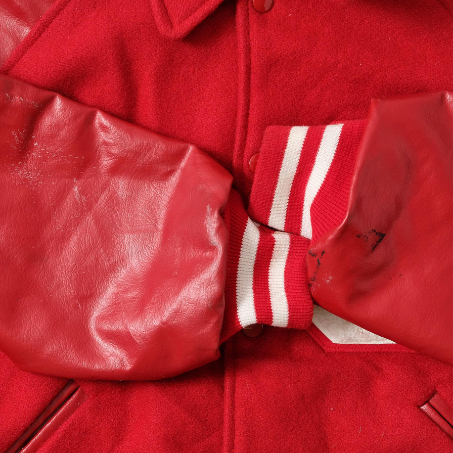 Vintage Wool Leather Varsity Jacket Medium 