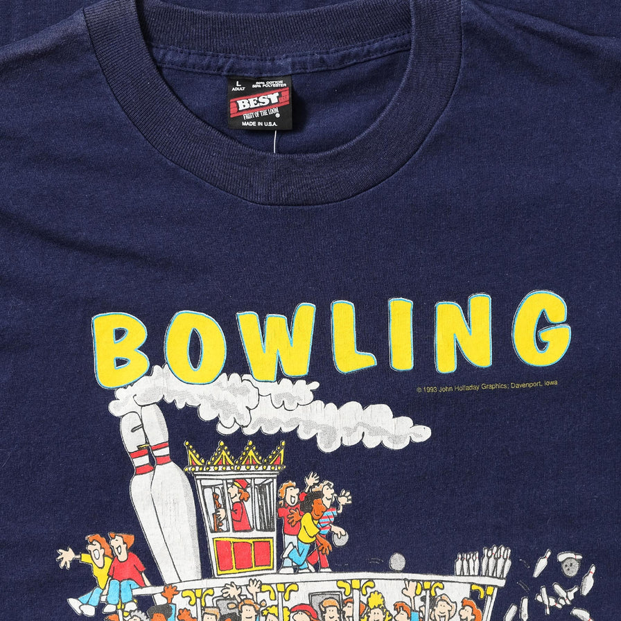 Vintage Bowling Mississippi River Longsleeve Large 