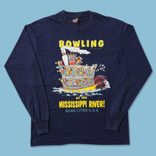 Vintage Bowling Mississippi River Longsleeve Large 