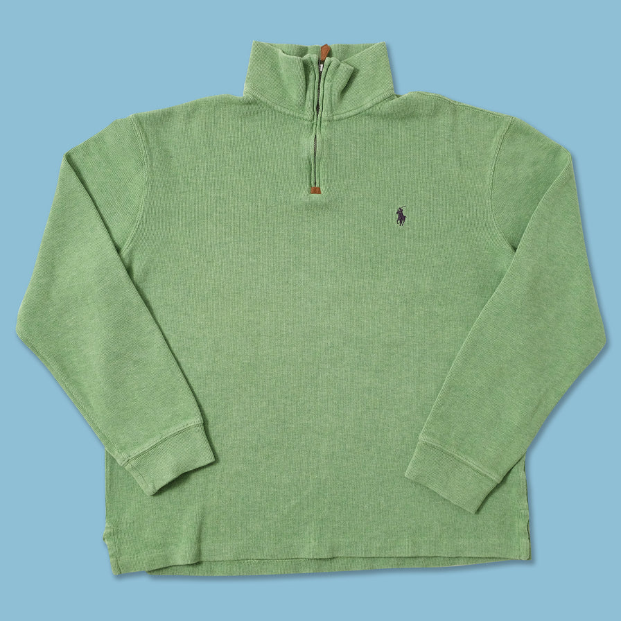 Vintage Polo Ralph Lauren Q-Zip Sweater Medium 