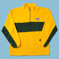 Vintage Starter Green Bay Packers Q-Zip Fleece XLarge 
