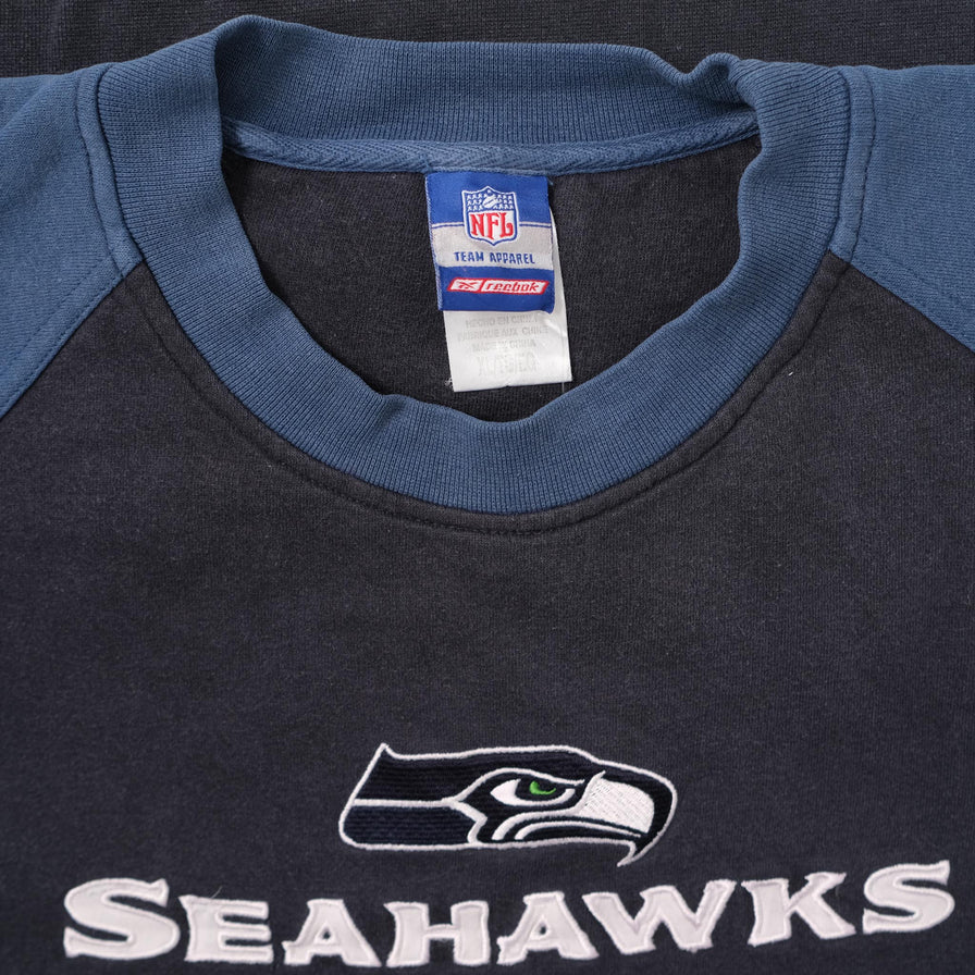 Vintage Reebok Seattle Seahawks Sweater XXLarge 