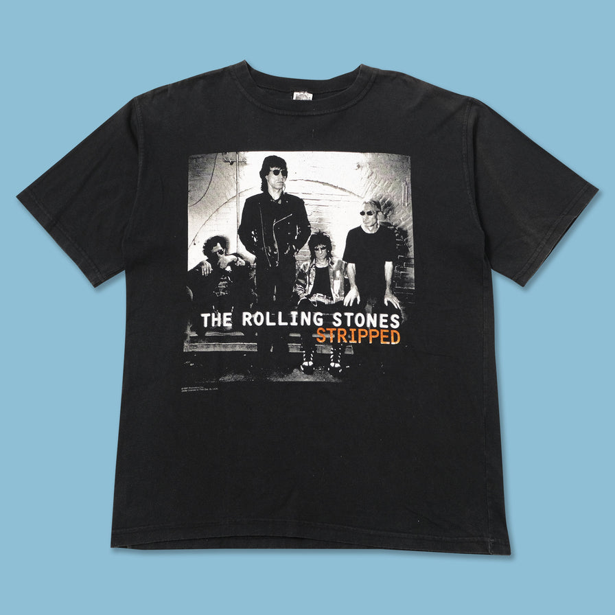 Vintage 1997 The Rolling Stones Stripped T-Shirt XLarge 