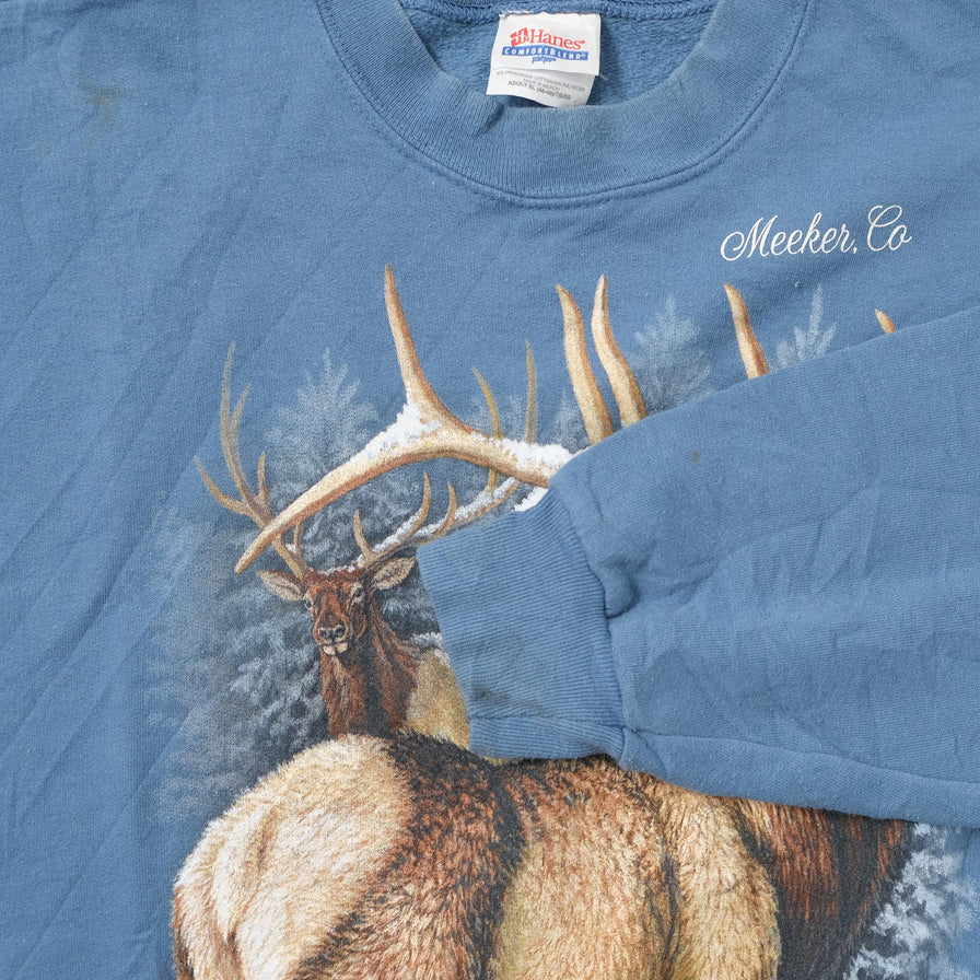 Vintage Deer Sweater Large 