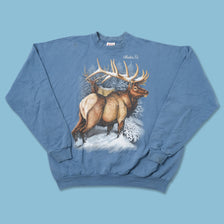 Vintage Deer Sweater Large 
