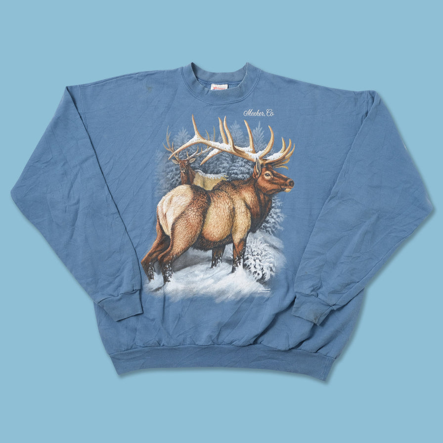 Vintage Deer Sweater Large 