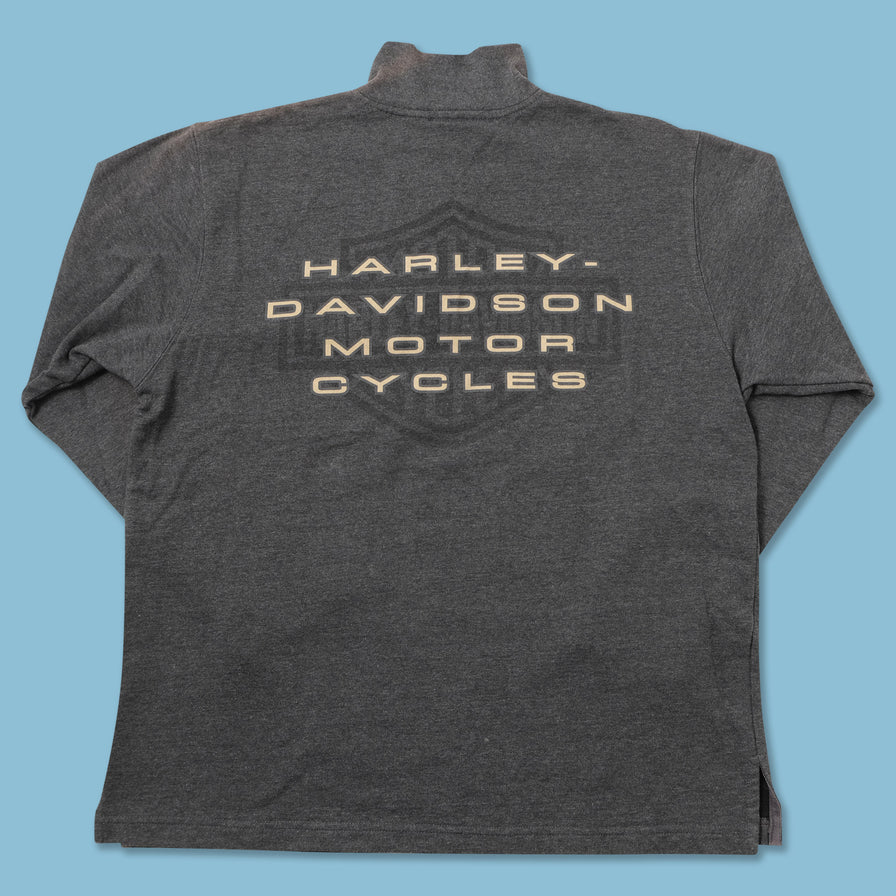 Vintage Harley Davidson Half Zip Sweater Medium 