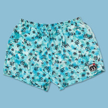 Vintage Pattern Swim Shorts Medium 