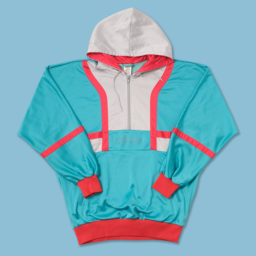 Vintage adidas Hooded Track Top Medium 