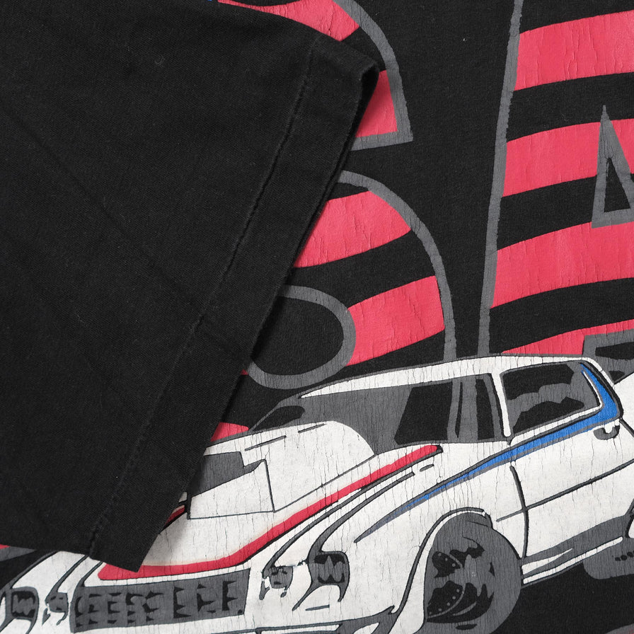 Vintage USA Race Car T-Shirt Large 