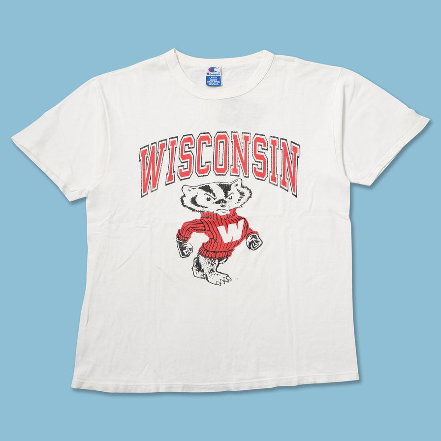 Vintage Champion Wisconsin Badgers T-Shirt Large 