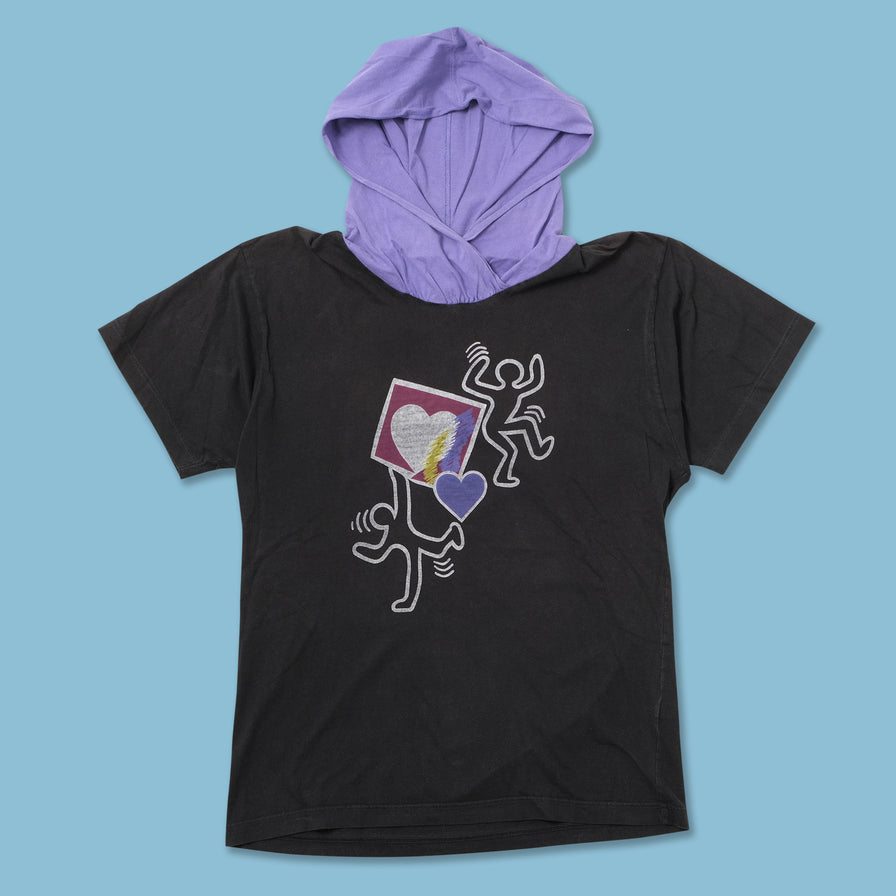 Vintage Hooded T-Shirt Medium 