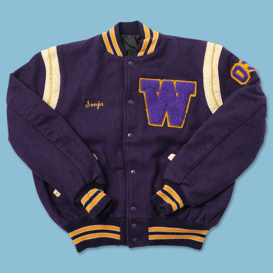 Vintage College Wool Jacket Medium 