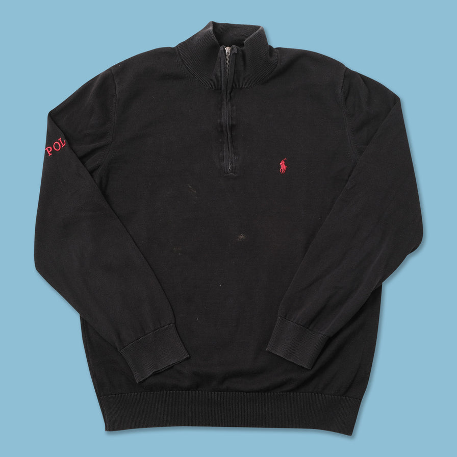 Vintage Polo Ralph Lauren Q-Zip Sweater Large 