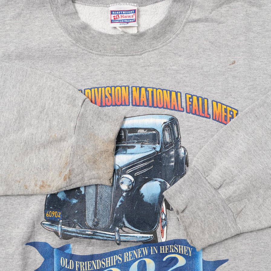 Vintage 2002 Antique Automobile Sweater Large 