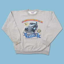 Vintage 2002 Antique Automobile Sweater Large 