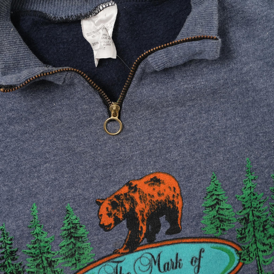 Vintage Canada Women's Q-Zip Sweater XSmall 