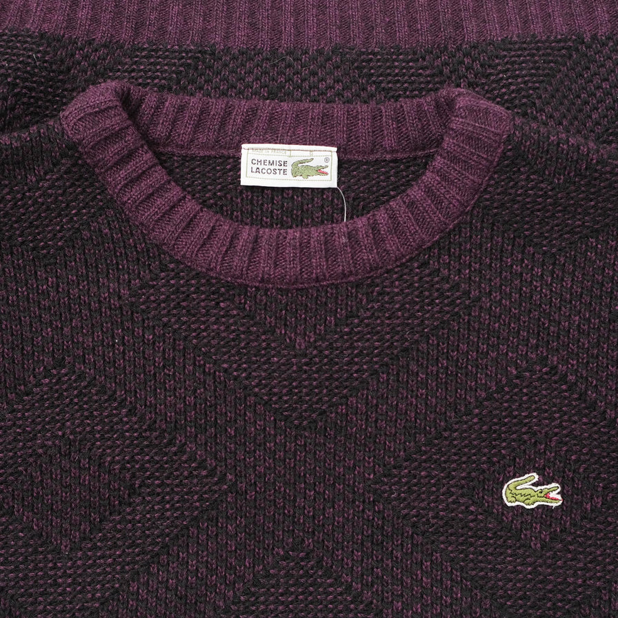 Vintage Lacoste Knit Sweater XLarge 
