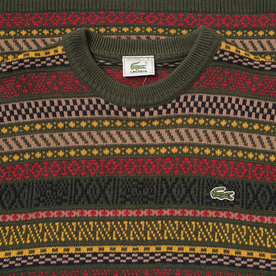 Vintage Women's Lacoste Knit Sweater Large 