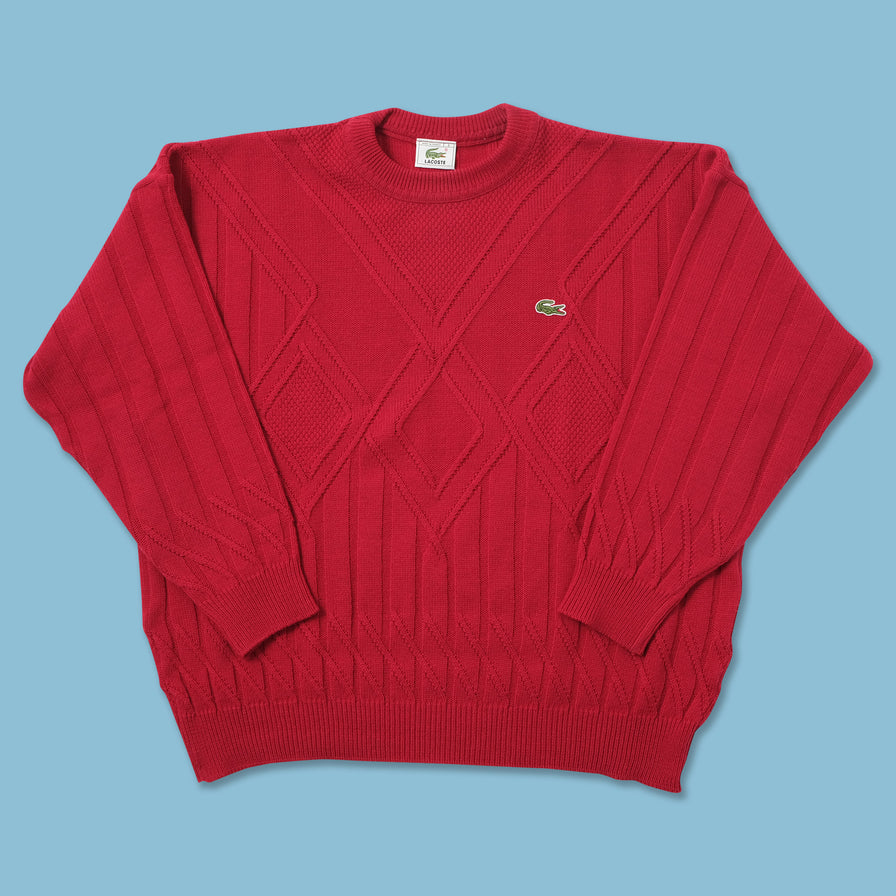 Vintage Lacoste Knit Sweater XLarge 