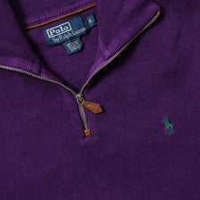 Vintage Women's Polo Ralph Lauren Q-Zip Sweater Medium