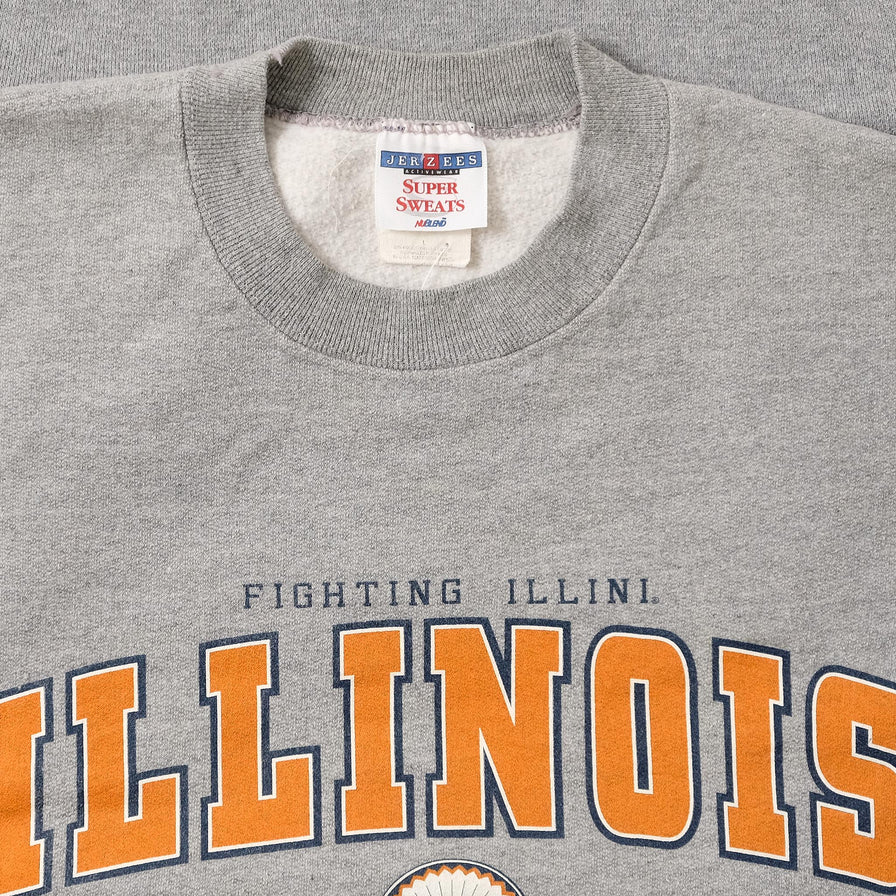 Vintage Fighting Illini Sweater Large 