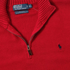 Vintage Polo Ralph Lauren Q-Zip Knit Sweater XLarge 